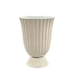 Hot ENCANTO Vienna Medium Vase (Cream and White) Holiday|The Holiday Shop