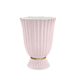 Outlet ENCANTO Vienna Medium Vase (Camellia and White) Enameled Color Metal
