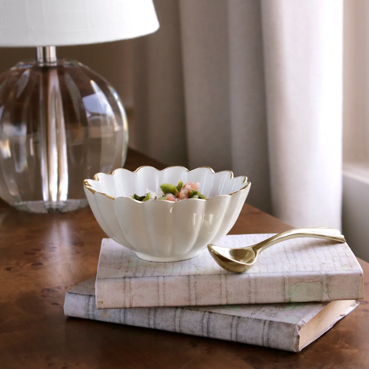 ENCANTO Vienna Mini Bowl with Spoon Cream and White Holiday|Bowls