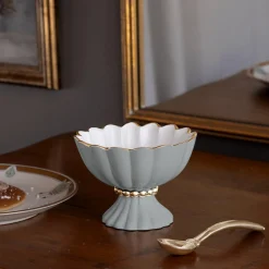 Online ENCANTO Vienna Mini Pedestal with Spoon (Slate and White) Pedestals|Gifts Under $99