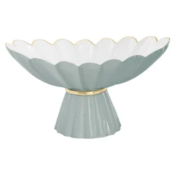 ENCANTO Vintage Hermes Pedestal Slate and White Pedestals|Enameled Color Metal