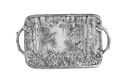 Best FOREST Quail Tray with Twig Handles Trays|Gifts For The Bride + Groom