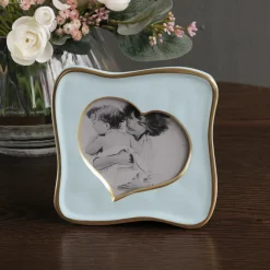 New FRAME Encanto Curved Heart 5 x 5 (Blue) GIFTABLES Heart|Gifts For The Graduate