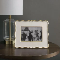 New FRAME Encanto Rea 5x7 (Cream) Enameled Color Metal