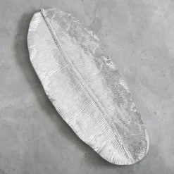 New GARDEN Banana Leaf Extra Extra Large Platter Platters|Signature Aluminum Metal