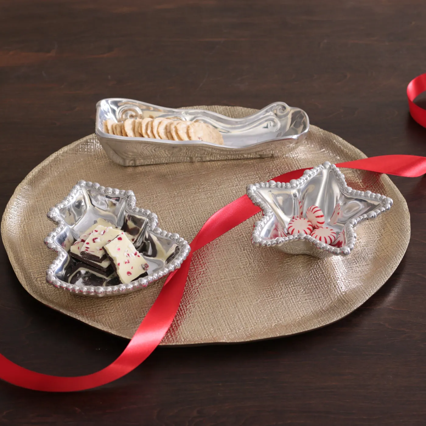 Outlet GIFTABLES Holiday Christmas Tree Mini Platter Holiday|Platters