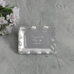 Sale GIFTABLES Vento Engraved Tray "Love you to Moon back" Trays|Gifts For Her