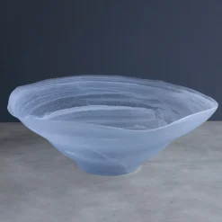 Hot GLASS Alabaster Wave Extra Large Bowl (Clear and Blue) View All Glass|Glass