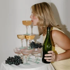 Online GLASS Aquarelle Coupe Set of 4 (Multi) GLASS Aquarelle|View All Glass