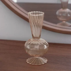 Discount GLASS Cambridge Beth 6" Bud Vase Set of 2 (Champagne) GLASS Bud Vase|GLASS Cambridge