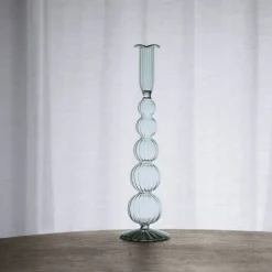 Outlet GLASS Cambridge Olivia 12" Candlestick Holder Set of 2 (Light Green) GLASS Cambridge|Candlestick Holders