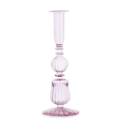 Sale GLASS Cambridge Sophia 9" Candlestick Holder Set of 2 (Light Pink) GLASS Cambridge|View All Glass