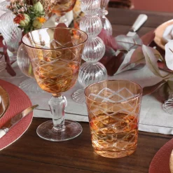 GLASS Carved Wine Set of 6 (Multi) View All Glass|Glass