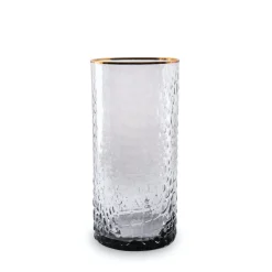 Online GLASS Croc Highball with Gold Rim Set of 4 (Smoke Grey) PIELES Croc|GLASS Croc Glass