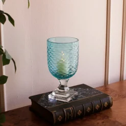 Online GLASS Eclat Small Hurricane Pale Blue & Clear Hurricanes|View All Glass