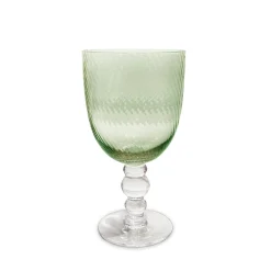Clearance GLASS French Swirl All Purpose Set of 4 (Green) Glassware|View All Glass
