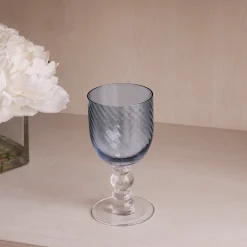 Online GLASS French Swirl Wine Set of 4 (Blue) Drinkware|Glassware