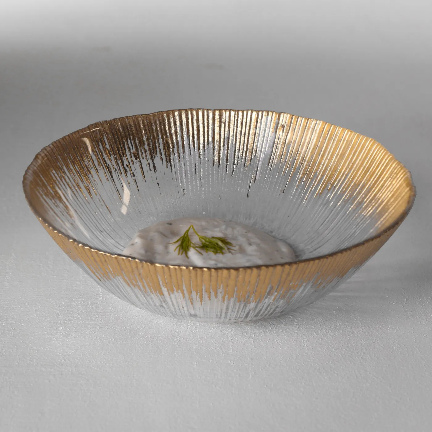GLASS Radiant Small Bowl (Clear and Gold) View All Glass|Glass