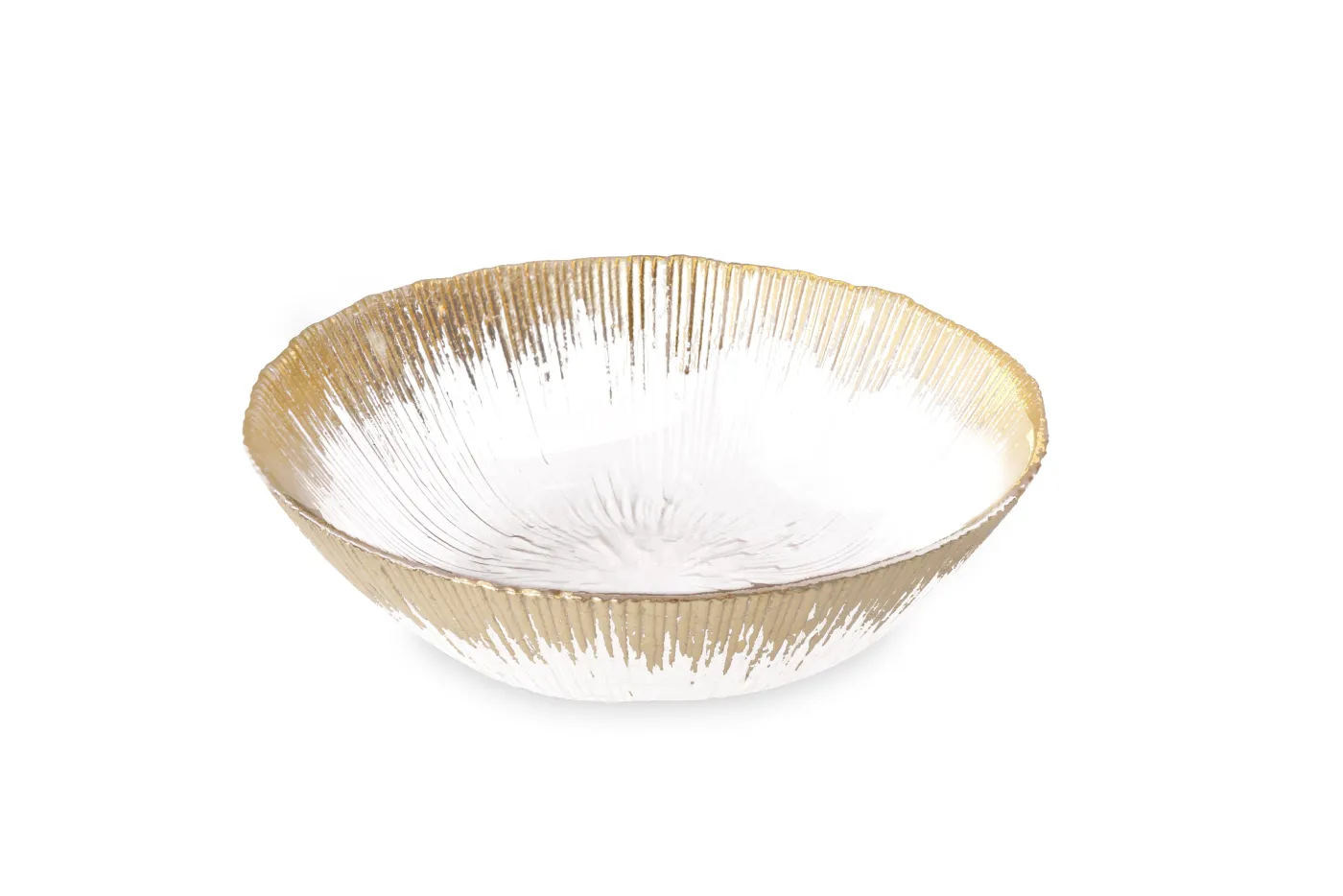GLASS Radiant Small Bowl (Clear and Gold) View All Glass|Glass
