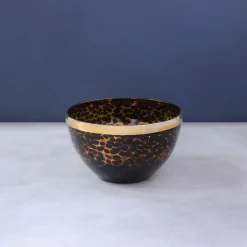 Sale GLASS Tortoise and Gold 8" Bowl GLASS Tortoise|View All Glass