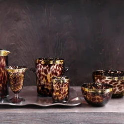 Sale GLASS Tortoise and Gold 8" Bowl GLASS Tortoise|View All Glass