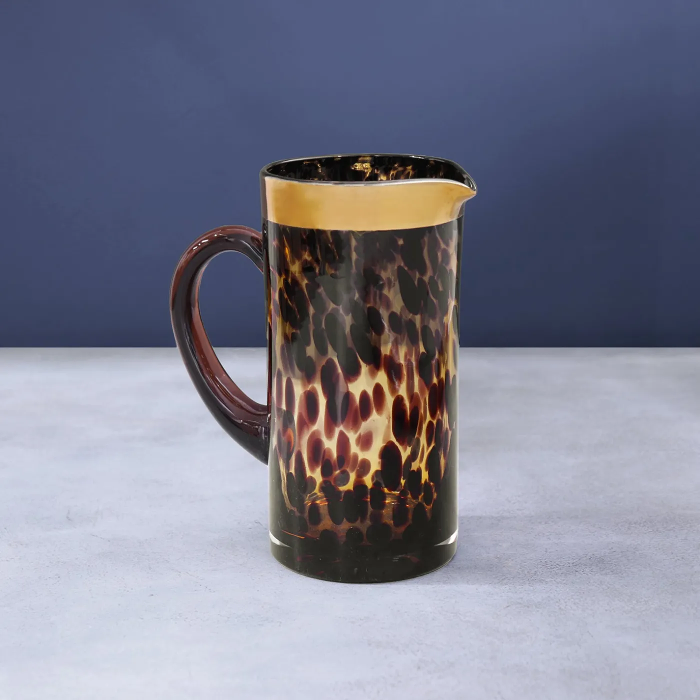 Clearance GLASS Tortoise and Gold Pitcher GLASS Tortoise|View All Glass
