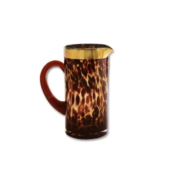 Clearance GLASS Tortoise and Gold Pitcher GLASS Tortoise|View All Glass