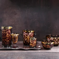 Clearance GLASS Tortoise and Gold Pitcher GLASS Tortoise|View All Glass