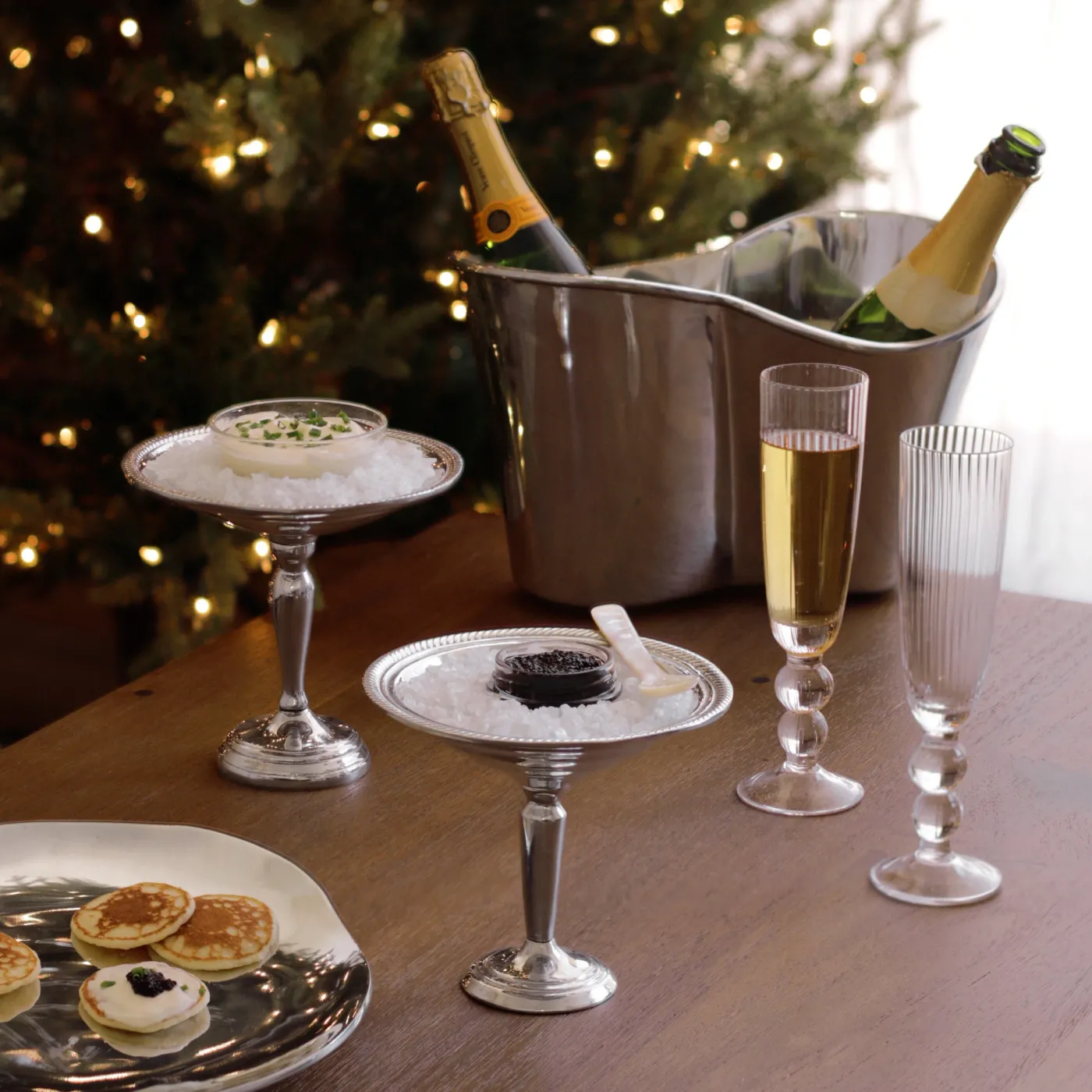 New GLASS Venice Champagne Flute Set of 4 (Clear) View All Glass|Glass