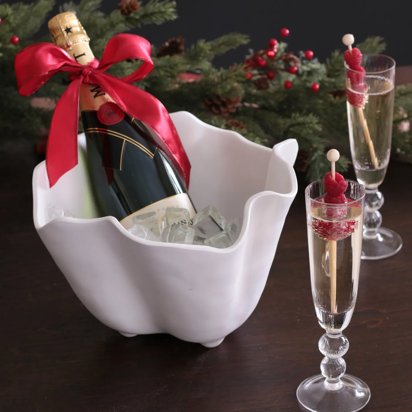 New GLASS Venice Champagne Flute Set of 4 (Clear) View All Glass|Glass