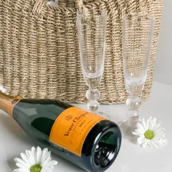 New GLASS Venice Champagne Flute Set of 4 (Clear) View All Glass|Glass