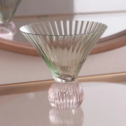 Best GLASS Venice Martini Set of 4 (Green and Pink) View All Glass|Glass
