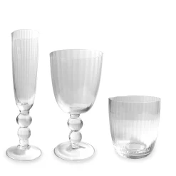 Sale GLASS Venice Stemless Wine Glass/Double Old Fashioned Set of 4 (Clear) View All Glass|Glass