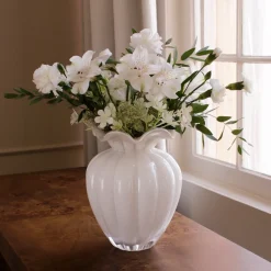 Discount GLASS Vento Large Vase Cream View All Glass|Glass