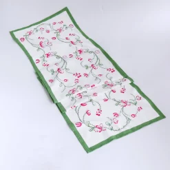Clearance LINEN Norelle Runner 108 x 18 (Green and Red Floral) Table Runners|Gifts For The Entertainer