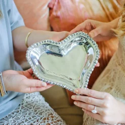 Sale ORGANIC PEARL Small Heart Platter GIFTABLES Heart|View All Organic Pearl