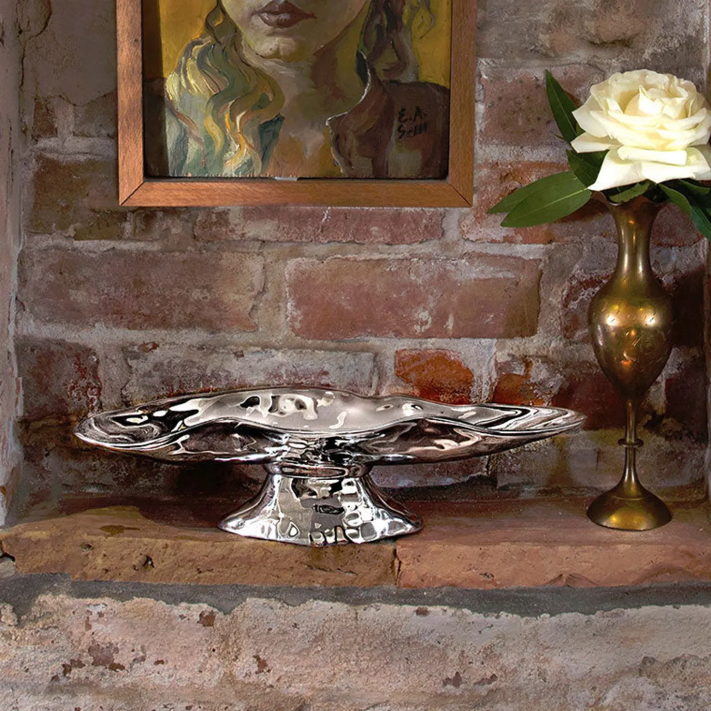 New PEDESTAL Soho Small Oval Cracker Tray Pedestals|Trays