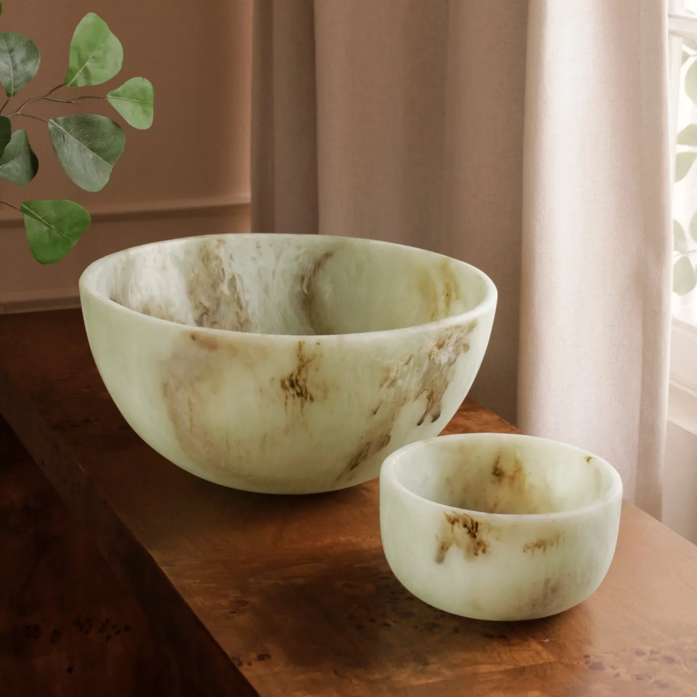 RESIN Giada Small Bowl Jade Swirl Resin|RESIN Giada