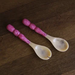 New RESIN Rio Bubble Salad Servers (Pink) Resin|RESIN Rio
