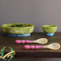 New RESIN Rio Bubble Salad Servers (Pink) Resin|RESIN Rio