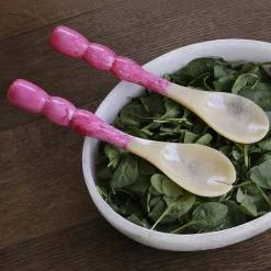 New RESIN Rio Bubble Salad Servers (Pink) Resin|RESIN Rio