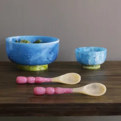 New RESIN Rio Bubble Salad Servers (Pink) Resin|RESIN Rio