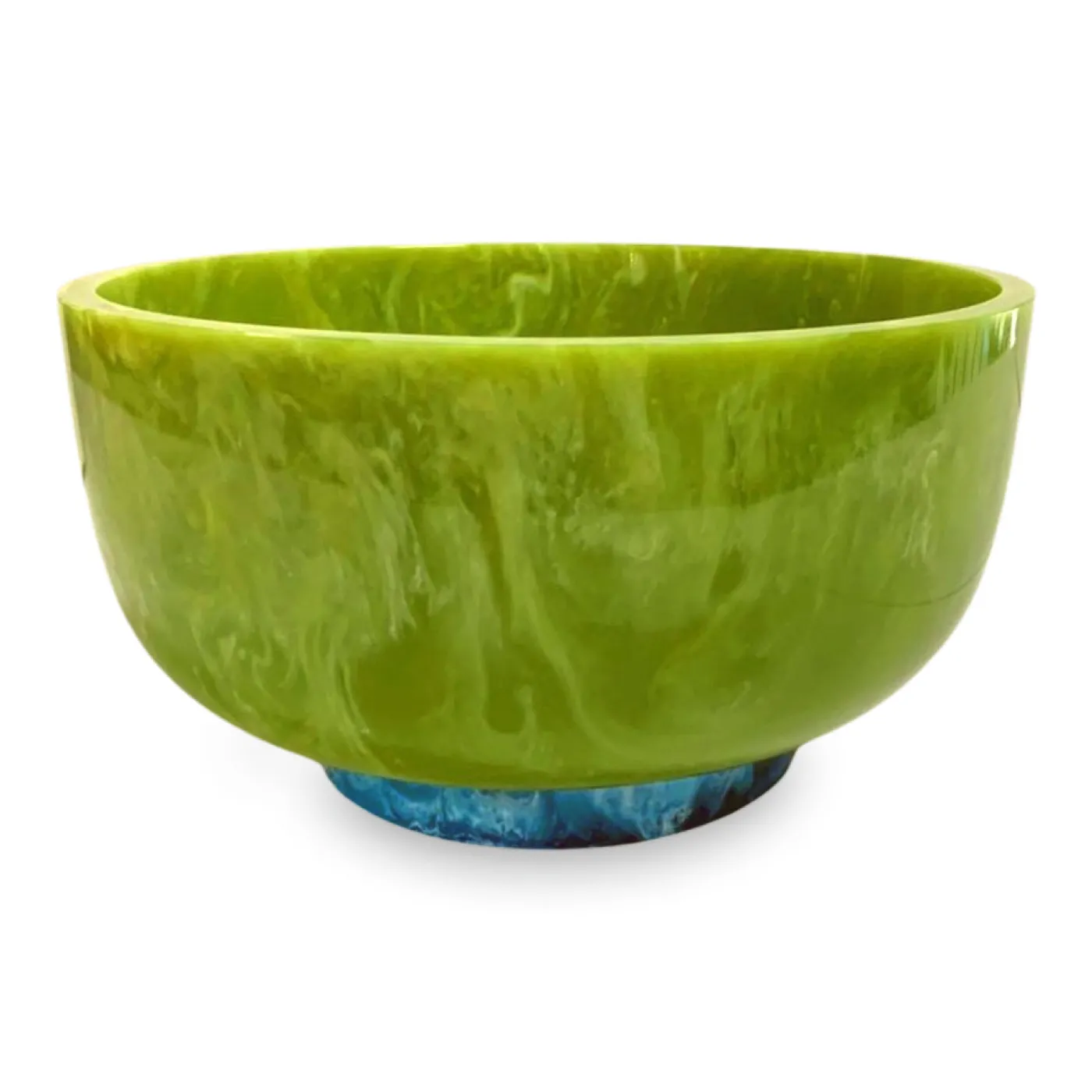 RESIN Rio Large Bowl with Base (Green and Blue) Resin|RESIN Rio