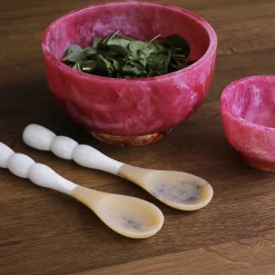 New RESIN Rio Large Bowl with Base (Pink and Orange) Resin|RESIN Rio