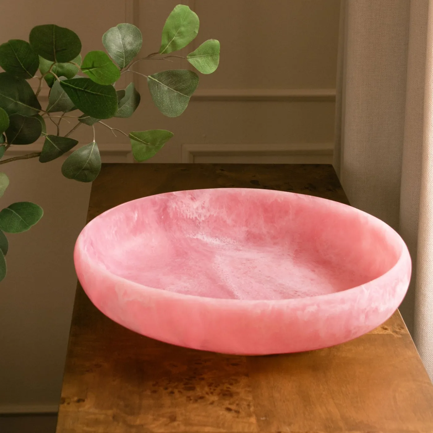 Outlet RESIN Sorbet Large Oval Bowl Raspberry Resin|RESIN Sorbet