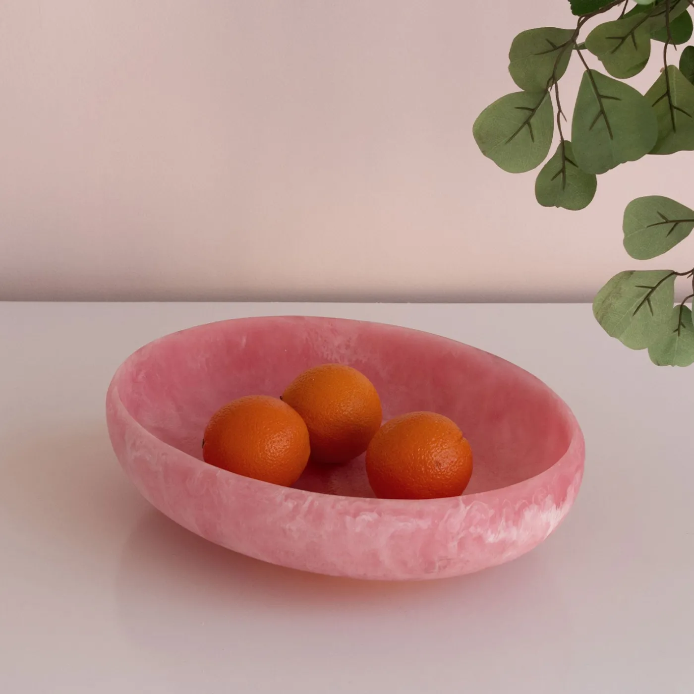 Outlet RESIN Sorbet Large Oval Bowl Raspberry Resin|RESIN Sorbet