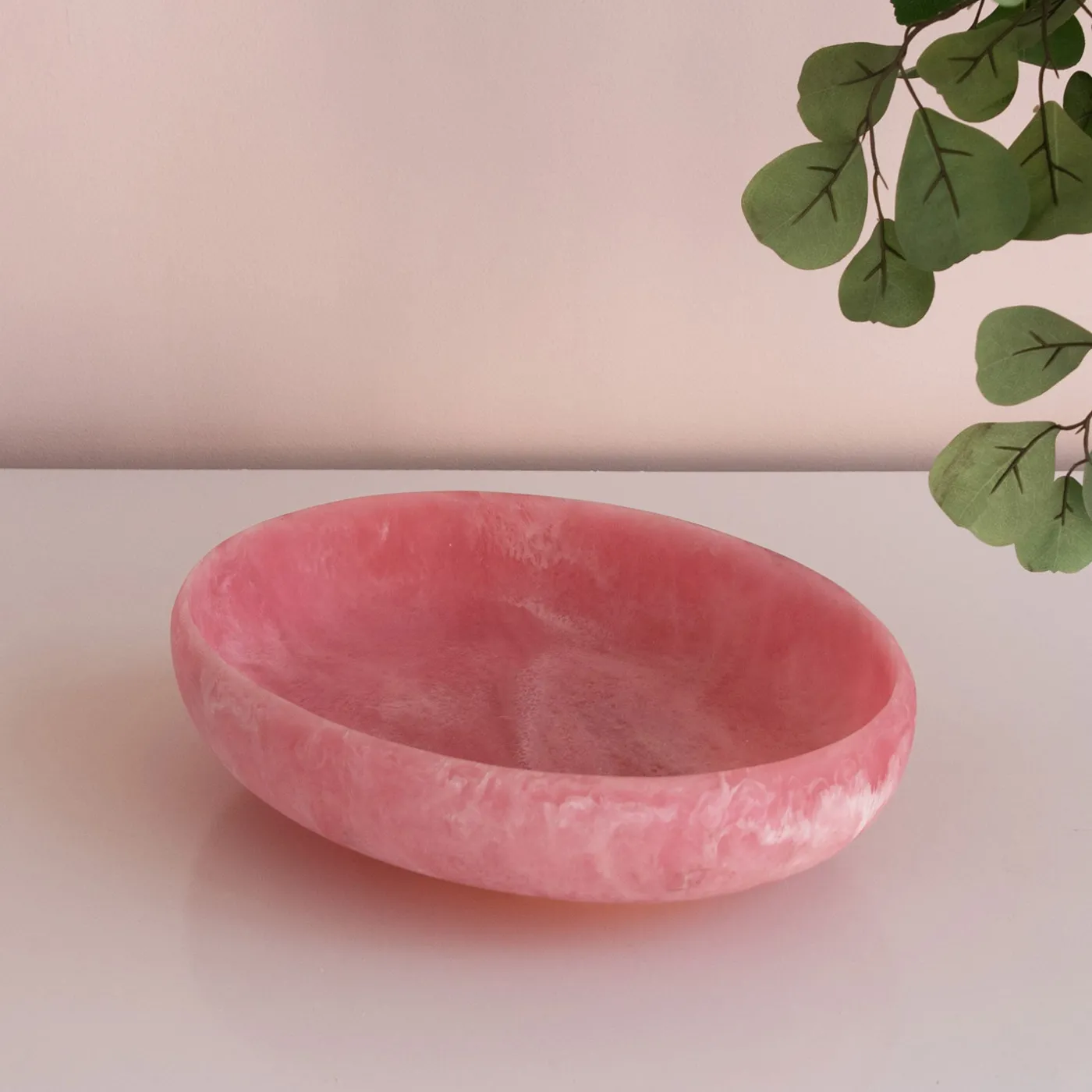 Outlet RESIN Sorbet Large Oval Bowl Raspberry Resin|RESIN Sorbet