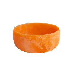 RESIN Sorbet Large Round Bowl Tangerine Resin|RESIN Sorbet