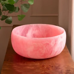 RESIN Sorbet Large Round Bowl Raspberry Resin|RESIN Sorbet
