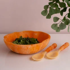 Discount RESIN Sorbet Salad Servers Tangerine Resin|RESIN Sorbet